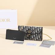 Dior Chain Handbag Blue Oblique B930292 Size 21x12x4cm - 5