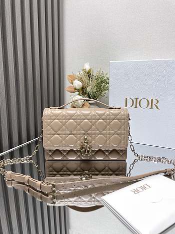 Dior Handbag Sheepskin Lambskin B930556 Size 24x14 x7cm