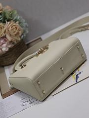 Dior Litchi Leather Milk White B930525 Size 30x120x13cm - 4