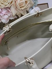 Dior Litchi Leather Milk White B930525 Size 30x120x13cm - 2