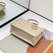 Dior Mini Book Tote Handbag Cream B930496 Size 21x13x7cm - 5