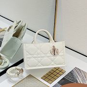 Dior Mini Book Tote Handbag White B930495 Size 21x13x7cm - 1