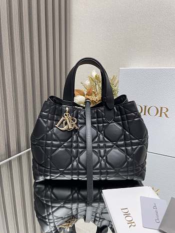 Dior Toujours Handbag Black B930551 Size 28x19x21cm