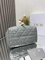 Dior Toujours Handbag Grey Blue B930545 Size 28x19x21cm - 6