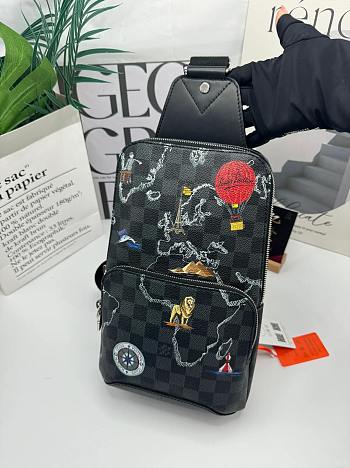 LV AVENUE MAPS SLING BAG SIZE 20*31*10CM