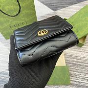 Gucci Matelassé  Black 598629 Size 12x10x 3cm - 4