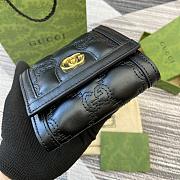 Gucci Matelassé Black 723799 Size 12x10x 3cm - 5