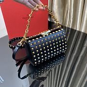 Valentino Garavani Rockstud Alcove Gold Bag Size 19x12x5cm - 2