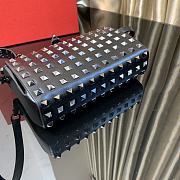 Valentino Garavani Rockstud Alcove Silver Bag Size 19x12x5cm - 6
