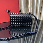 Valentino Garavani Rockstud Alcove Silver Bag Size 19x12x5cm - 4