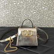 Valentino VSling Bags Silver Size 13.5x11.5x4cm - 5