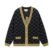 GG Cotton Lamé Cardigan Black - 4