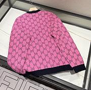Gucci Cardigan Wool Jacquard Pink - 3