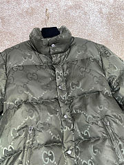 Gucci Down Jacket Top Version Moss Green - 3