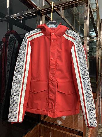 GUCCI DOWN JACKETS RED