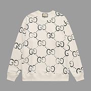 Gucci GG Logo Sweatshirts Cream - 1