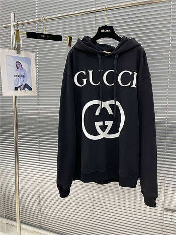 Gucci Hoodie Top Version Black