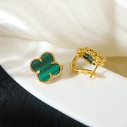 Van Cleef Vintage Alhambra Yellow Gold Malachite - 2