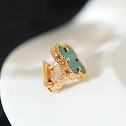 Van Cleef Vintage Alhambra Rose Gold Malachite - 4