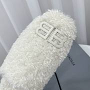 Balenciaga White Cosy BB Mule - 3