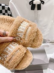 Balenciaga Paris Brand-Embroidered Faux Beige - 5