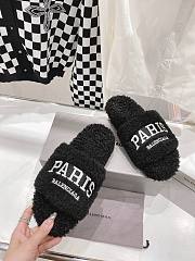 Balenciaga Paris Brand-Embroidered Faux Black - 4