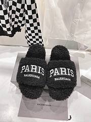 Balenciaga Paris Brand-Embroidered Faux Black - 3