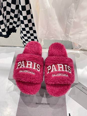 Balenciaga Paris Brand-Embroidered Faux Red
