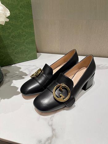 Gucci Blondie Mid-Heel Pumps Black