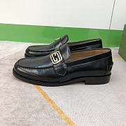 Gucci Millennial Ribot Plaque Black Leather - 1