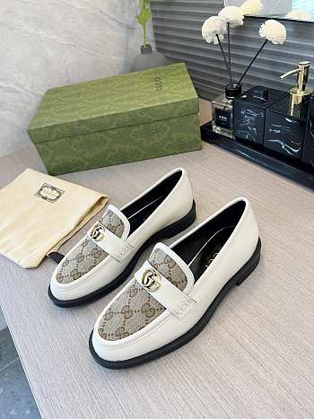 Gucci Princetown Designer Genuine White Brown Leather