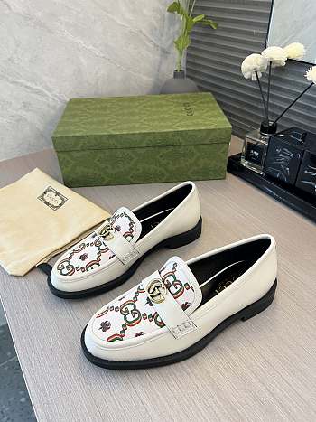Gucci Princetown Designer Genuine White Leather