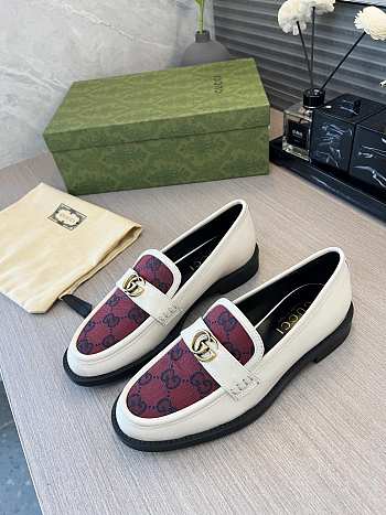Gucci Princetown Designer Genuine White Pink Leather