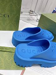 Gucci Slip On Sandal Blue - 3