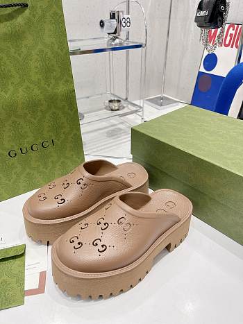 Gucci Slip On Sandal Brown