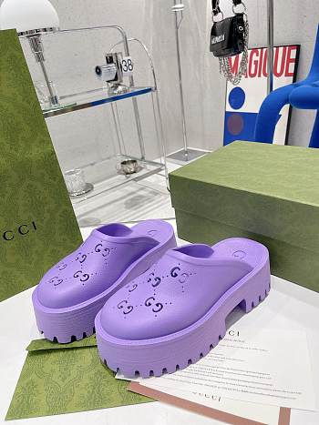 Gucci Slip On Sandal Purple