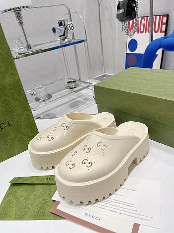 Gucci Slip On Sandal White