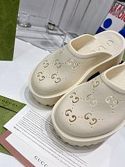 Gucci Slip On Sandal White - 4