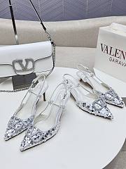 Valentino Slingbacks White High Heels 8CM - 3