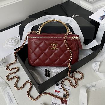 Chanel Handbag AP3515A Red Size 17x9.5x8cm