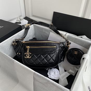 Chanel Bumbag AS1077 Black Size 34x15x6cm
