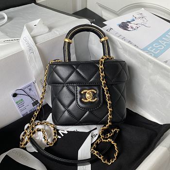 Chanel Cosmetic Bag AS3973B Black Size 12x15x8cm