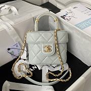 Chanel Cosmetic Bag AS3973B Grey Size 12x15x8cm - 4