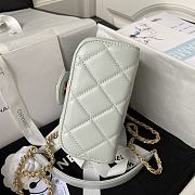 Chanel Cosmetic Bag AS3973B Grey Size 12x15x8cm - 3
