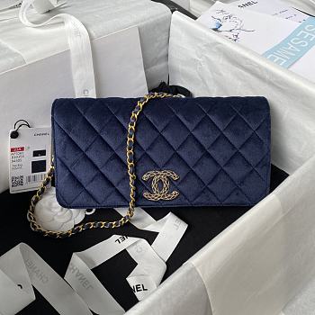 Chanel Should bag AP3363A Navy Size 11x23x4cm