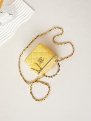Chanel Should Bag AP3805 Yellow Size 11x8.5x7cm - 4