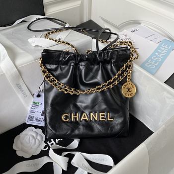 Chanel Should Bag AS3980 Black Size 19x20x6cm