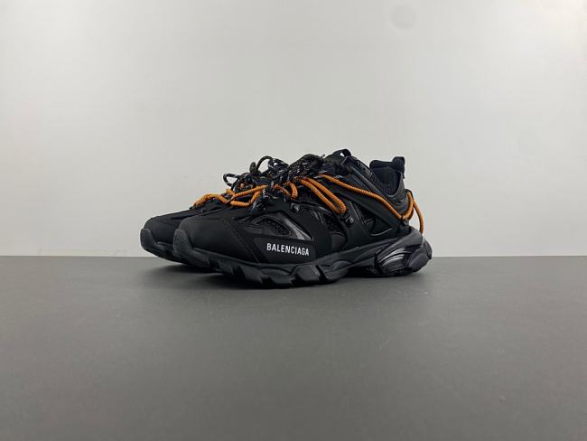 Balenciaga Men's Track Trail Laces Sneaker in Black No. 800592 WTRHK 1000 - 1