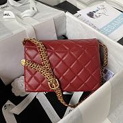 CHANEL Should bag red AS3994A Size:14x21x10cm - 3