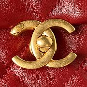 CHANEL Should bag red AS3994A Size:14x21x10cm - 5